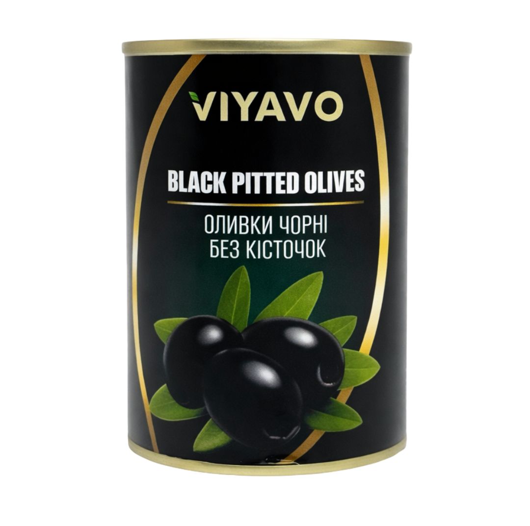 Оливки VIYAVO 280 г чорні без кісточки ж/б